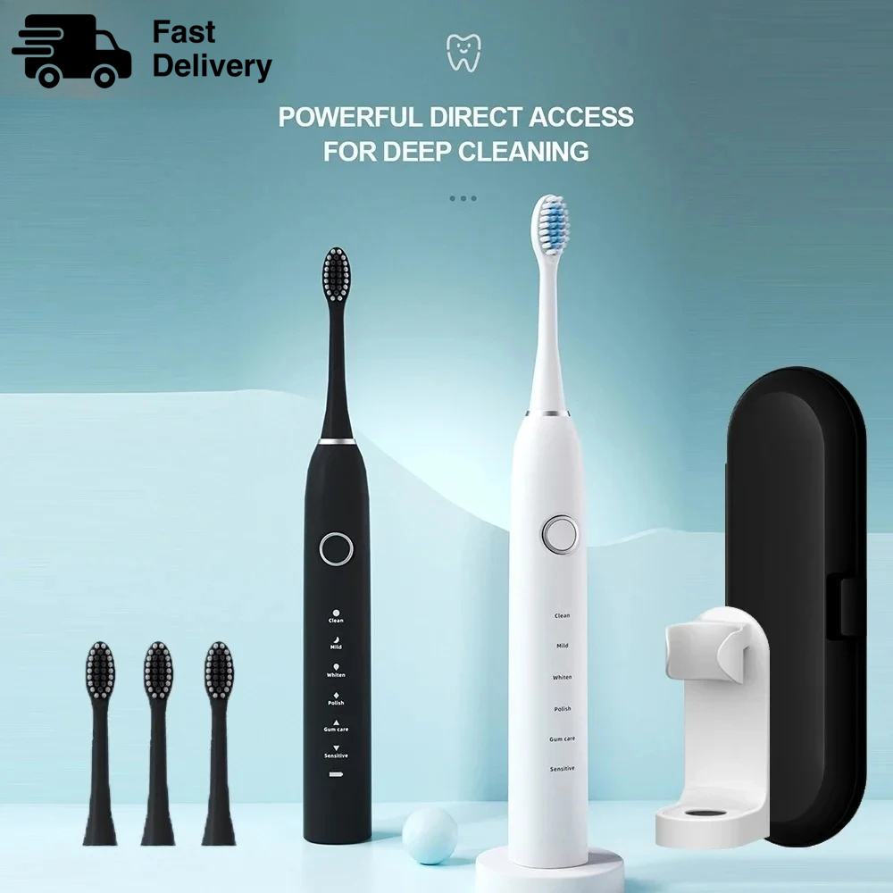 Teeth Whitening Toothbrush - KLXKLX Sonic Electric Toothbrush IPX7 Rechargeable
