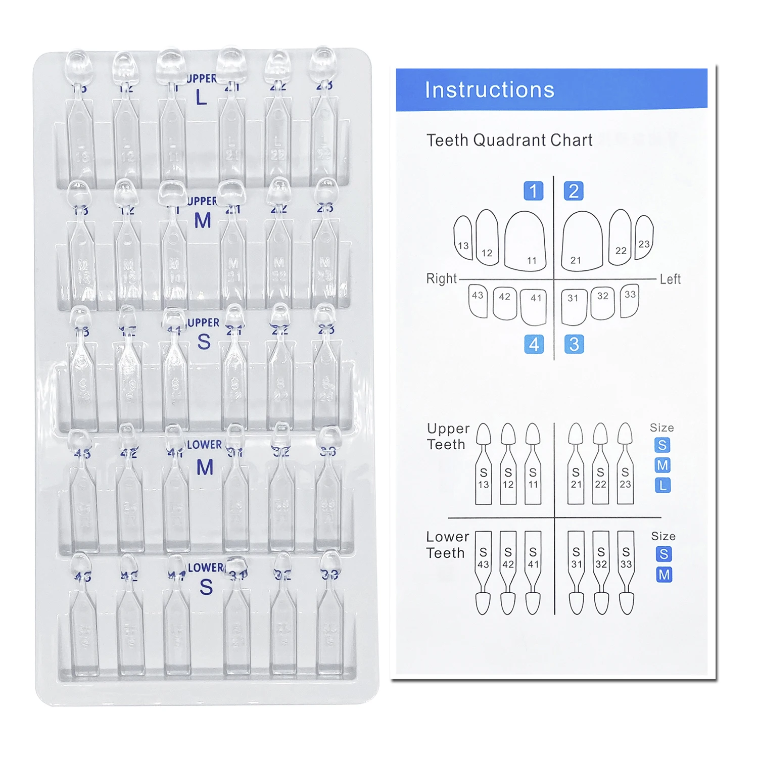 32pcs/Set Dental Veneer Mould  - đánh giá và giá Teeth Whitening Zoom