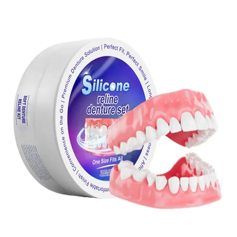Silicone Denture Set Fit Tempo - đánh giá và giá Teeth Whitening With Braces
