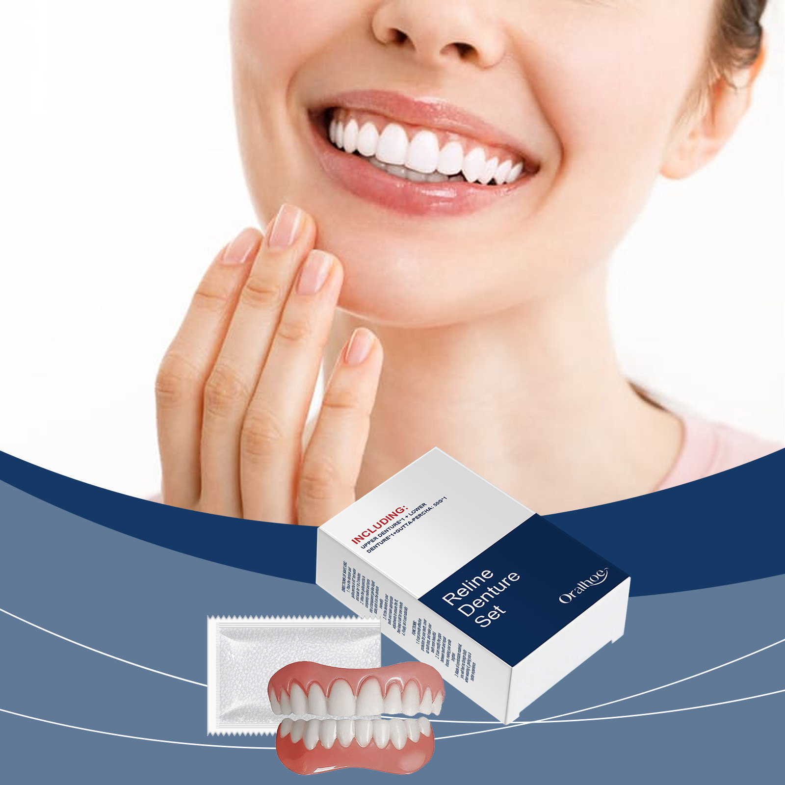 False Teeth Dentures Temporary - đánh giá và giá Teeth Whitening With Braces