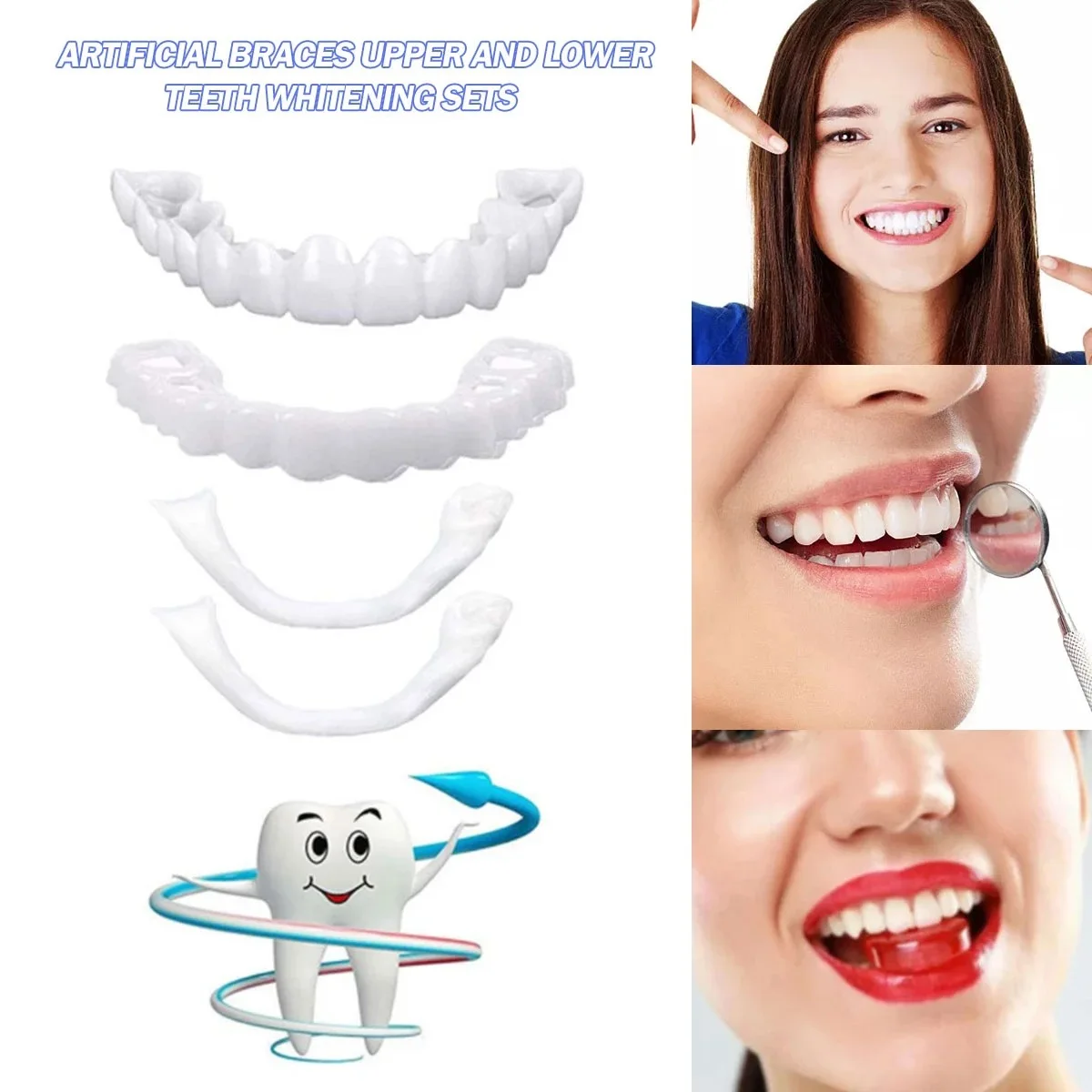 Teeth Veneers Whitening Dentur - đánh giá và giá Teeth Whitening With Braces