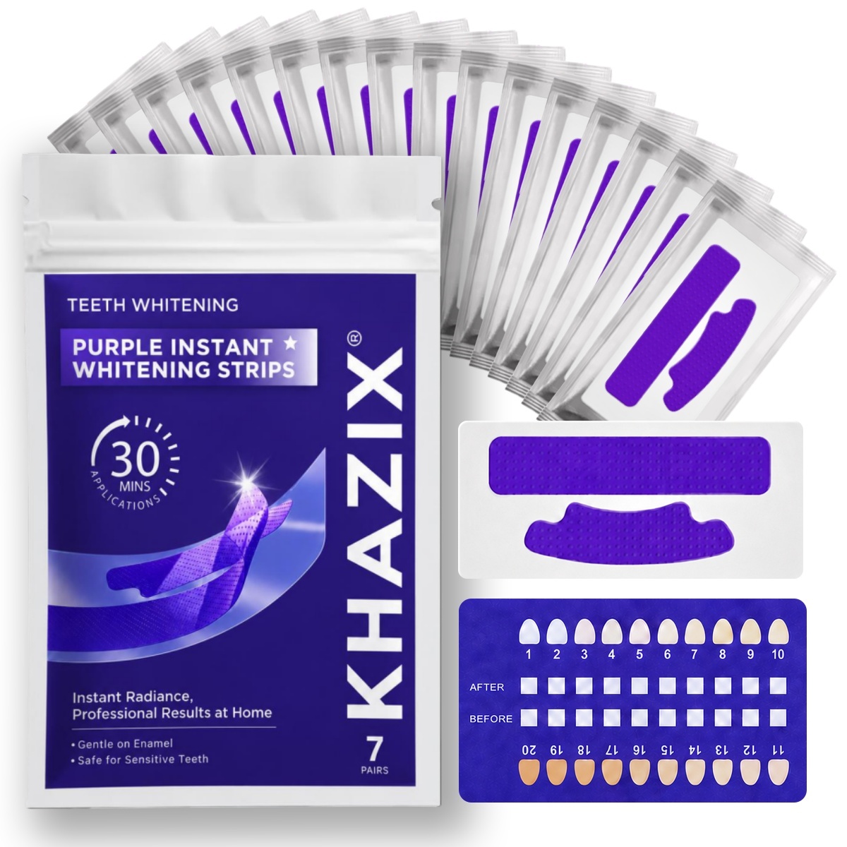 1/7 Pairs Teeth Whitening Stri - đánh giá và giá Teeth Whitening Street