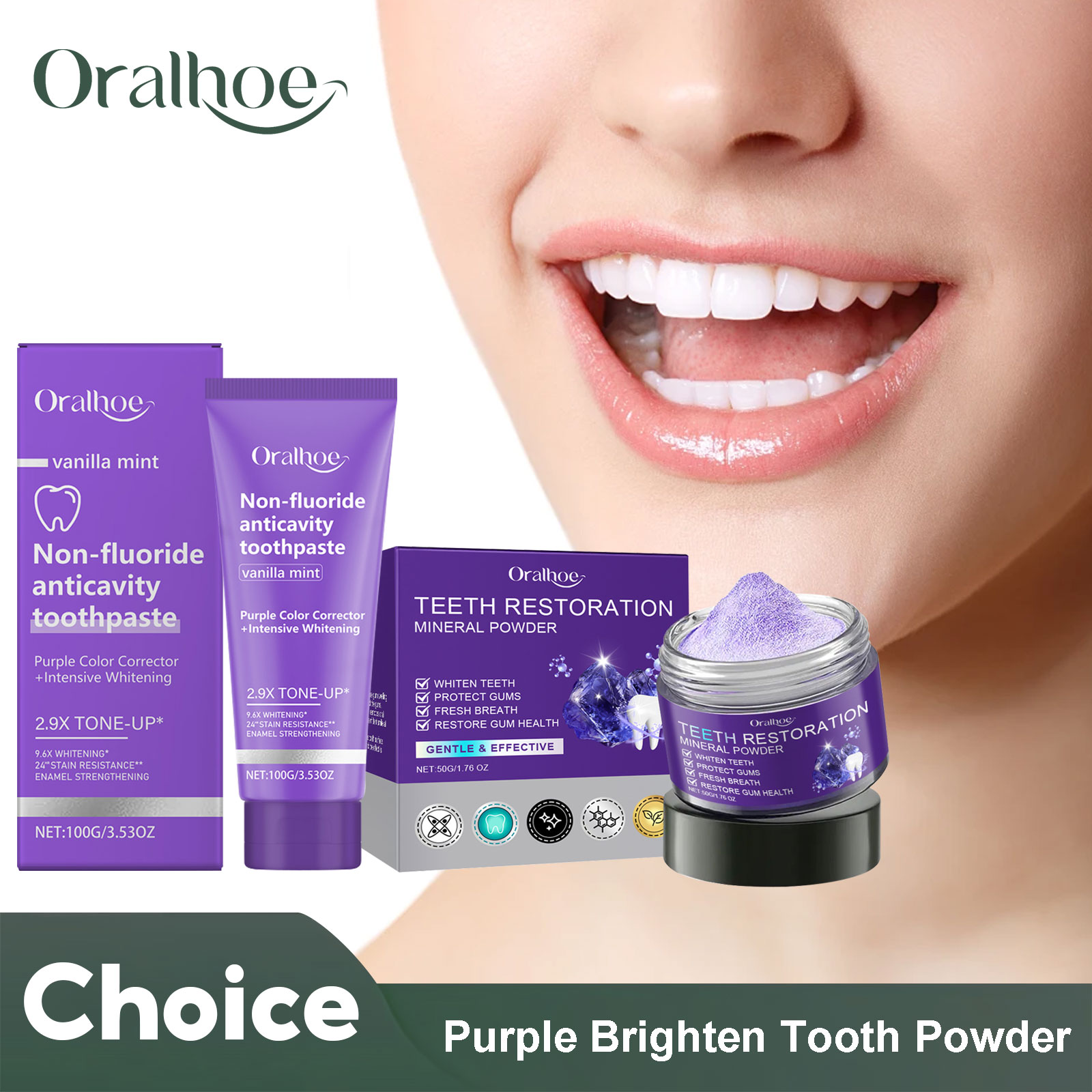 Teeth Restoration Mineral Powd - đánh giá và giá Teeth Whitening Street