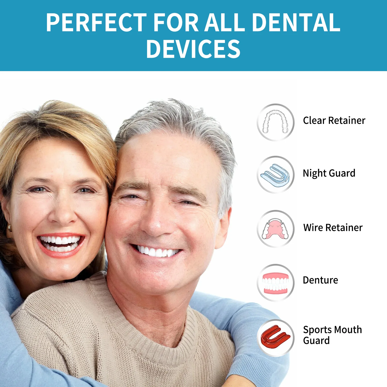 Aligner Denture Cleaner Foam D - đánh giá và giá Teeth Whitening With Braces