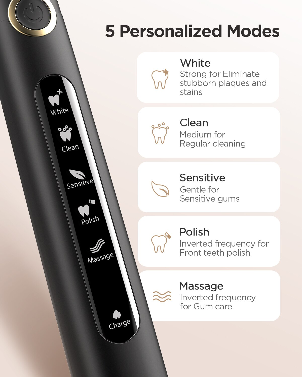 Fairywill Electric Sonic Tooth - đánh giá và giá Teeth Whitening Toothbrush
