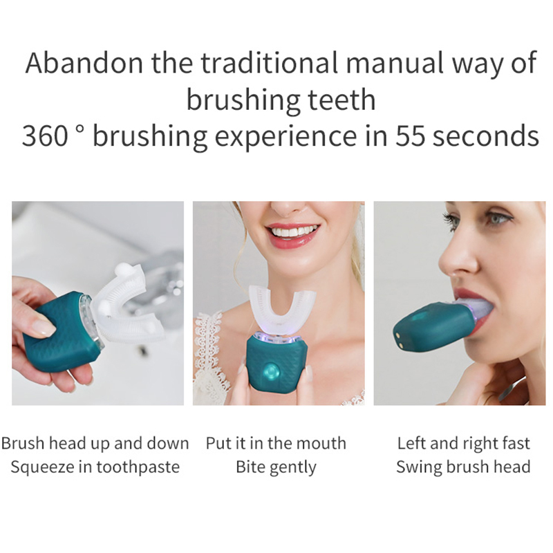 Portable U-shaped electric too - đánh giá và giá Teeth Whitening Toothbrush