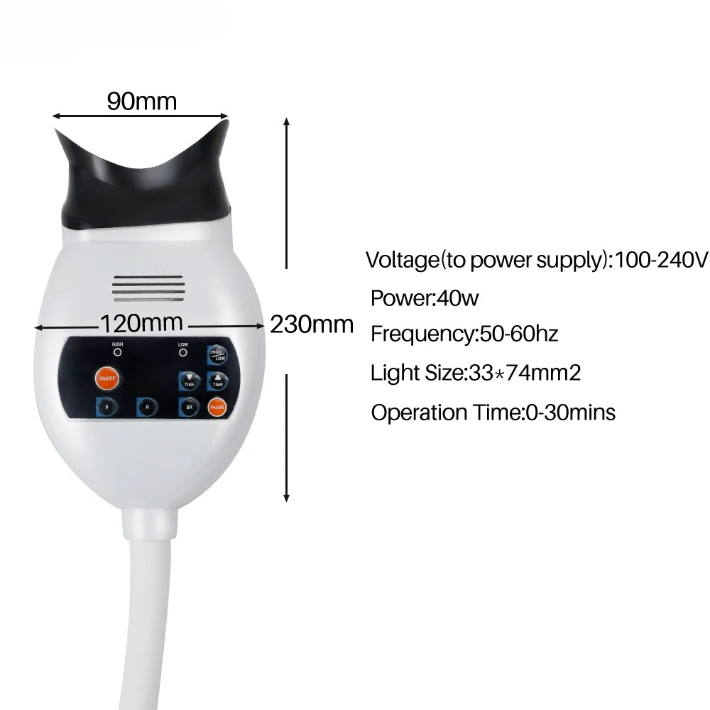 Adjustable 3 Colors LED Teeth  - đánh giá và giá Teeth Whitening With Led Light