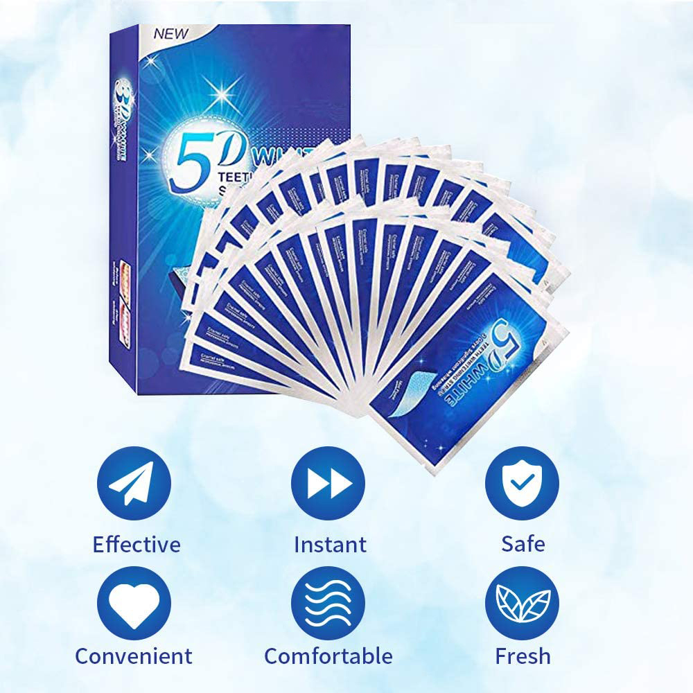5D White Teeth Whitening Strip - đánh giá và giá Teeth Whitening Street
