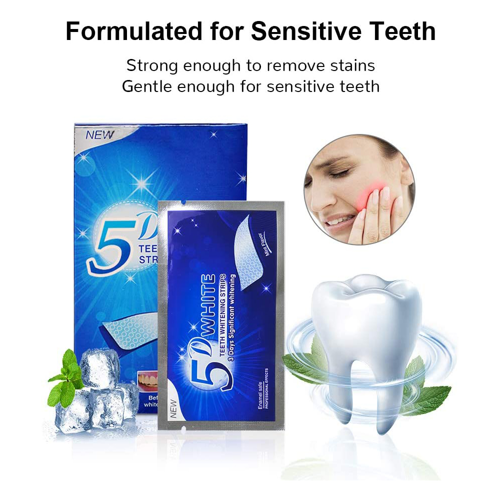 5D White Teeth Whitening Strip - đánh giá và giá Teeth Whitening Street