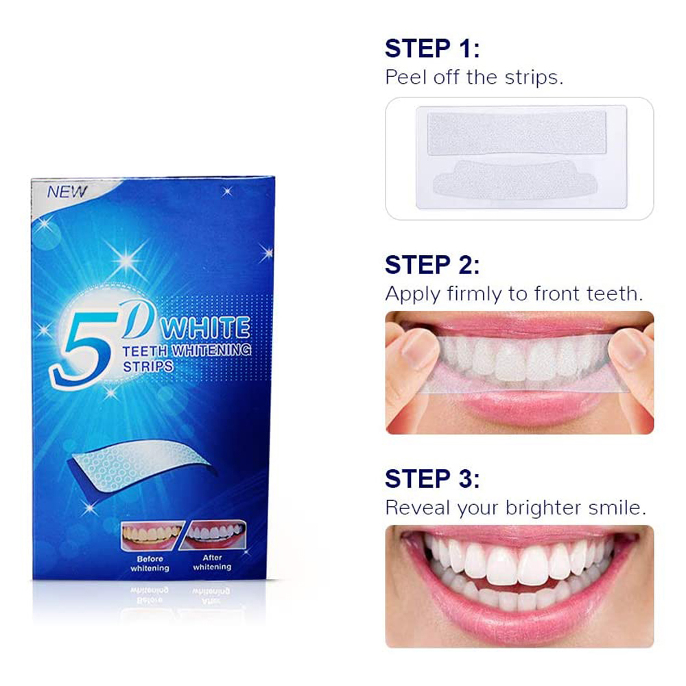 5D White Teeth Whitening Strip - đánh giá và giá Teeth Whitening Street