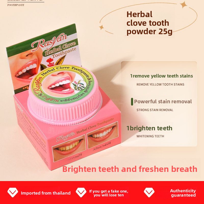 Thai Clove/coconut Tooth Powde - đánh giá và giá Teeth Whitening Street